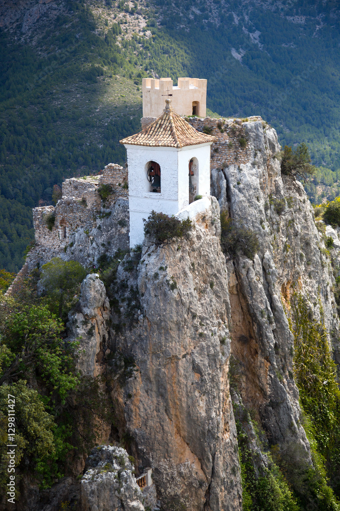 view on guadalest castle