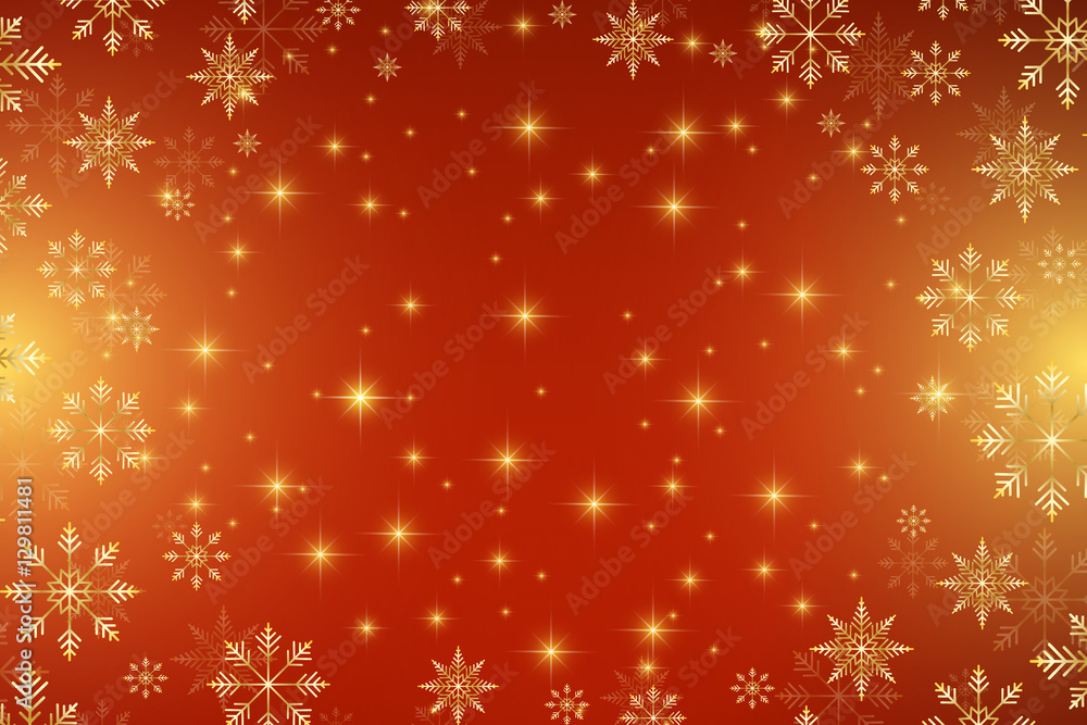 Christmas and Happy New Years background with golden snowflakes. Vector illustration. Christmas and Happy New Years background with golden snowflakes. Vector illustration.