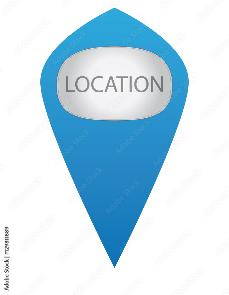 blue pointer location for map or for web blue pointer location for map or for web