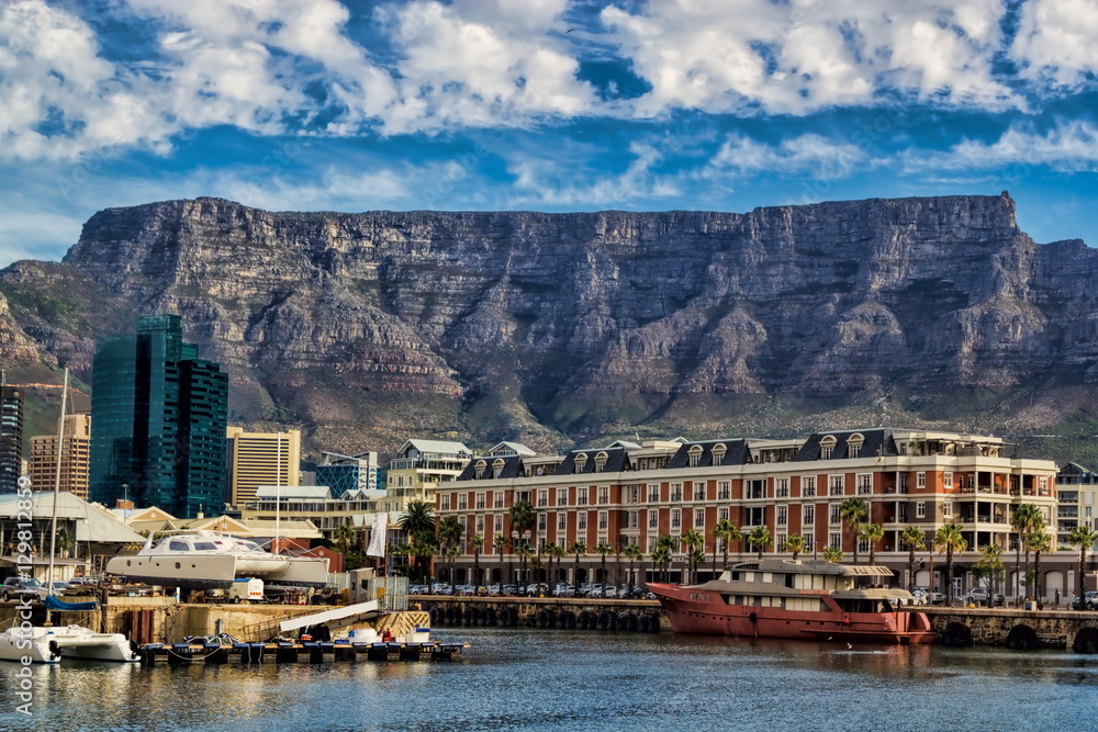 Kapstadt, Waterfront mit Tafelberg