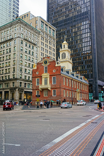 Old State House in Financial district of Downtown Boston US