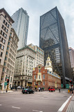 Old State House in Financial district at Downtown Boston US
