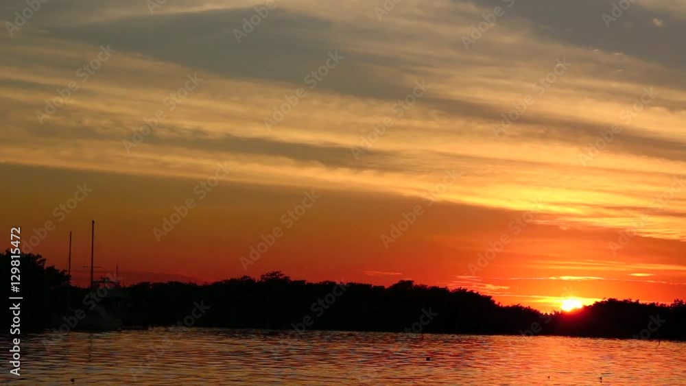 Beautiful sunset on the beach. Florida keys. Beautiful sunset on the beach. Florida keys.