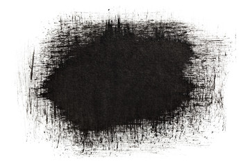 Black ink strokes