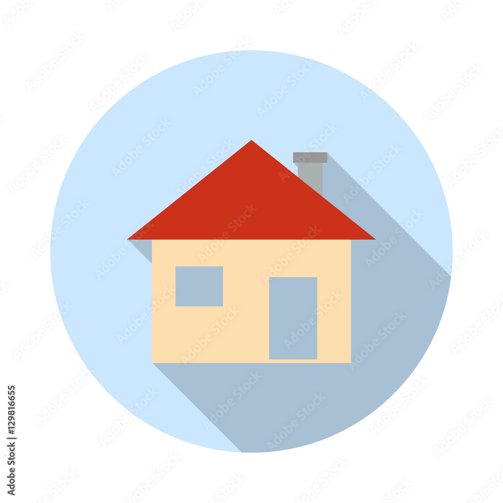 House Icon. Homepage symbol long shadow flat icon. House Icon. Homepage symbol long shadow flat icon.