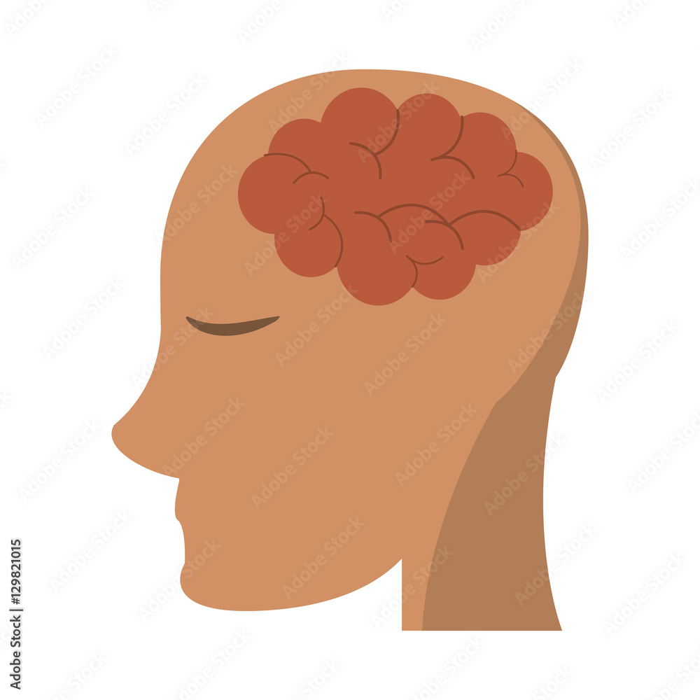 person head brain think vector illustration eps 10 person head brain think vector illustration eps 10