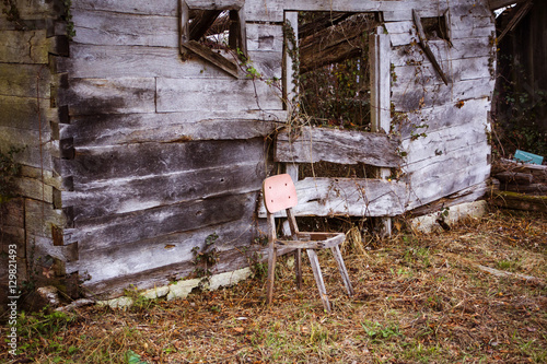 Abandoned traditional Turopolje cabin. photo