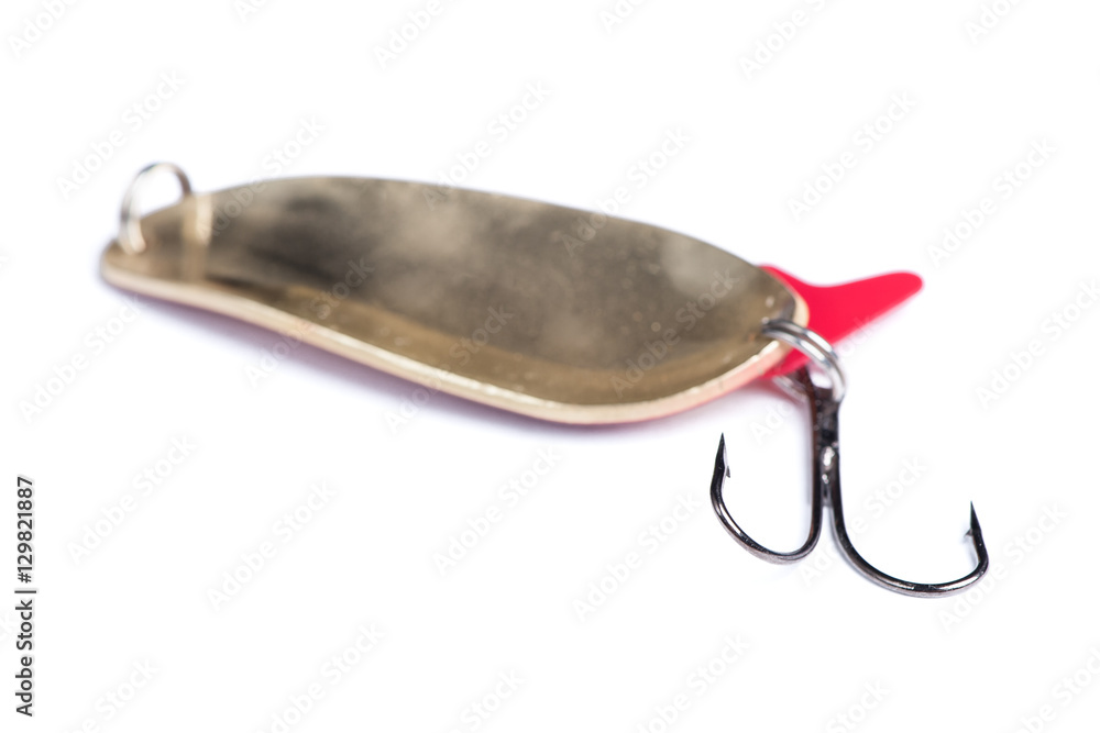 Fishing spinner isolated
