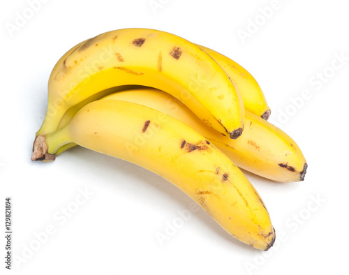 Rotten bananas isolated