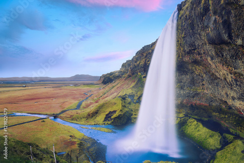 Seljalandsfoss   Blue Sky