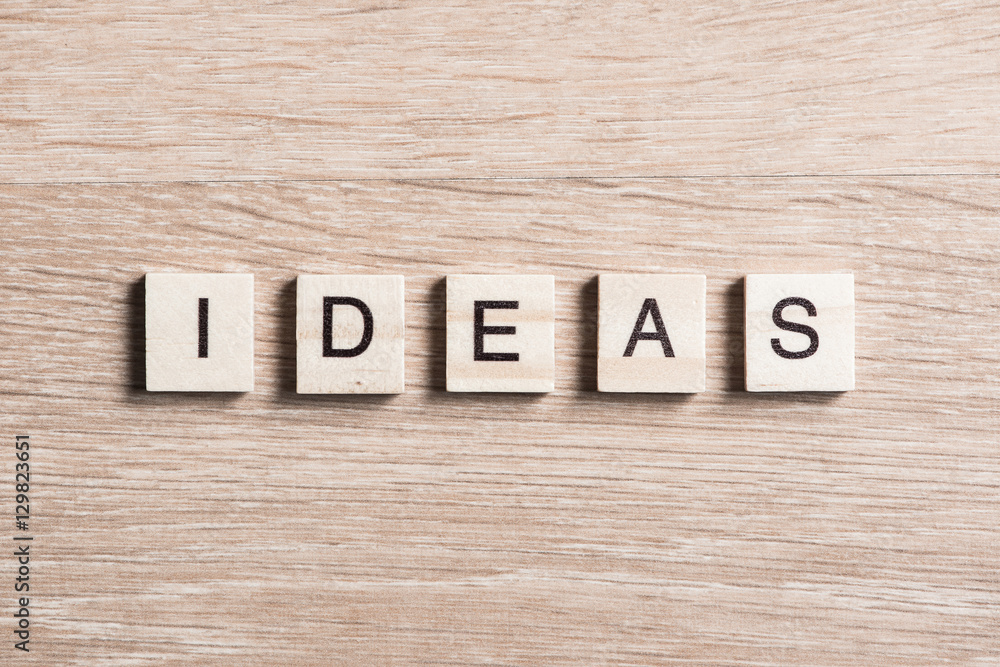 Fototapeta premium Ideas word