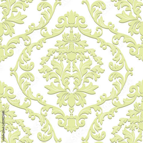 Vintage baroque ornament. Retro pattern antique style. Luxury old fashioned d...
