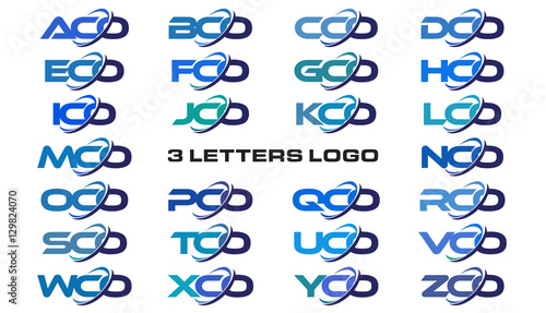 3 letters modern generic swoosh logo ACO, BCO, CCO, DCO, ECO, FCO, GCO, HCO, ICO, JCO, KCO, LCO, MCO, NCO, OCO, PCO, QCO, RCO, SCO, TCO, UCO, VCO, WCO, XCO, YCO, ZCO