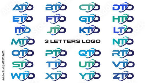 3 letters modern generic swoosh logo ATO, BTO, CTO, DTO, ETO, FTO, GTO, HTO, ITO, JTO, KTO, LTO, MTO, NTO, OTO, PTO, QTO, RTO, STO, TTO, UTO, VTO, WTO, XTO, YTO, ZTO