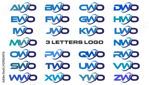 3 letters modern generic swoosh logo AWO, BWO, CWO, DWO, EWO, FWO, GWO, HWO, IWO, JWO, KWO, LWO, MWO, NWO, OWO, PWO, QWO, RWO, SWO, TWO, UWO, VWO, WWO, XWO, YWO, ZWO