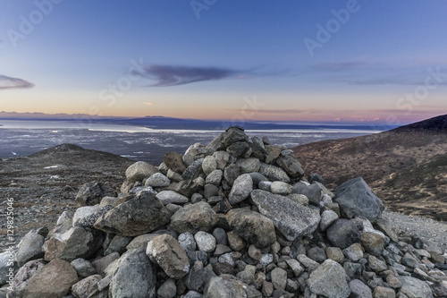 Pile of Rocks Overlooking Coast