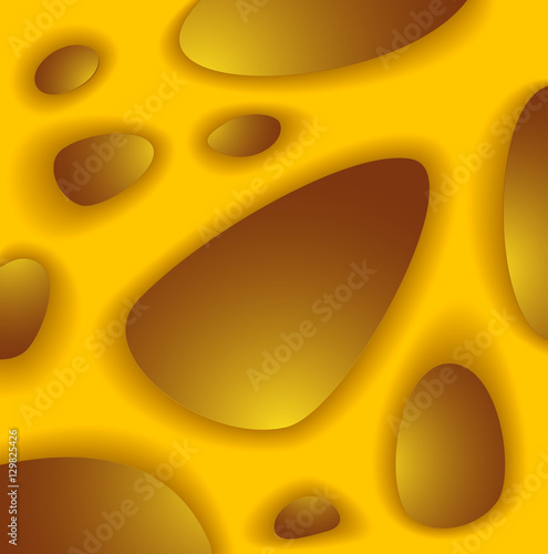 Abstract background from organic structure in orange gold