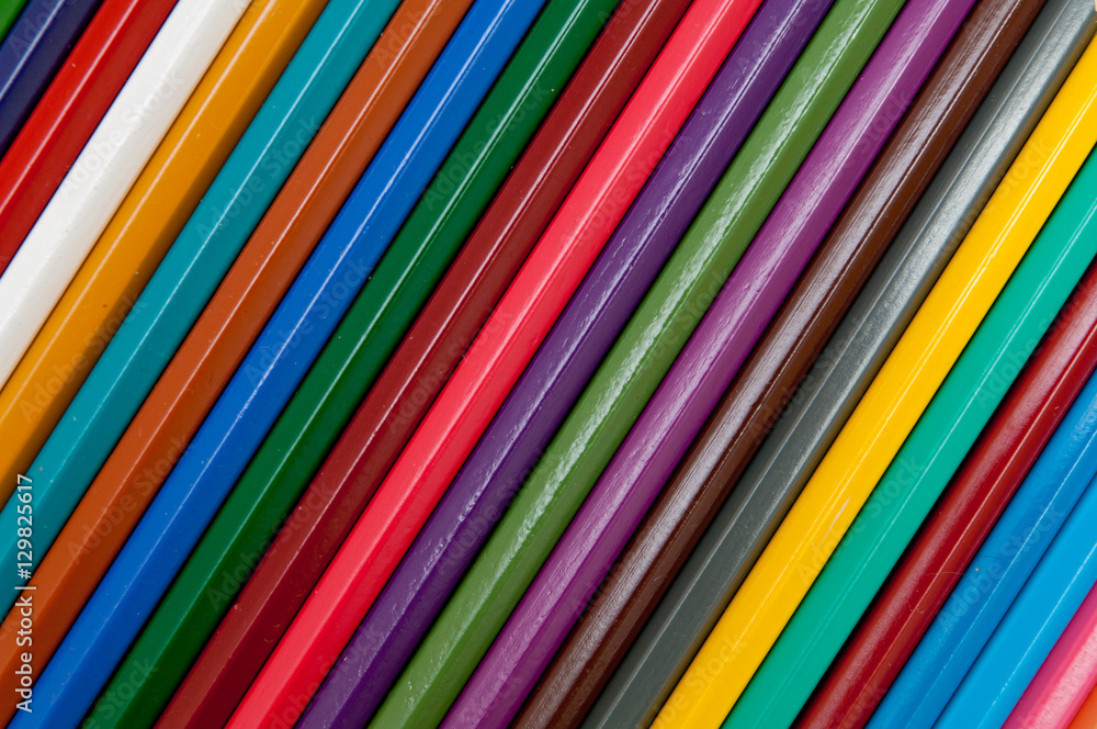 Color pencils isolated on black background close up Color pencils isolated on black background close up