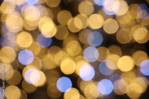 Defocused lights blurred background decoration for Christmas and New Year season