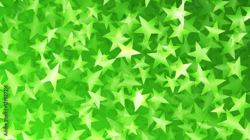 Green abstract background of small stars