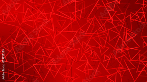 Red abstract background of small triangles