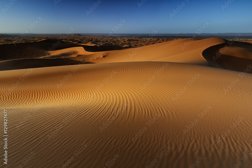 Naklejka premium Merzouga, Marokko, Erg Chebbi, Sahara, Wueste 