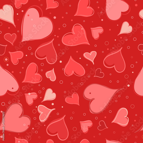 Seamless valentine pattern. Vector illustration