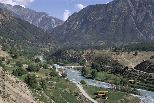 Village of Kacak, northern Swat Valley, Pakistan photo
