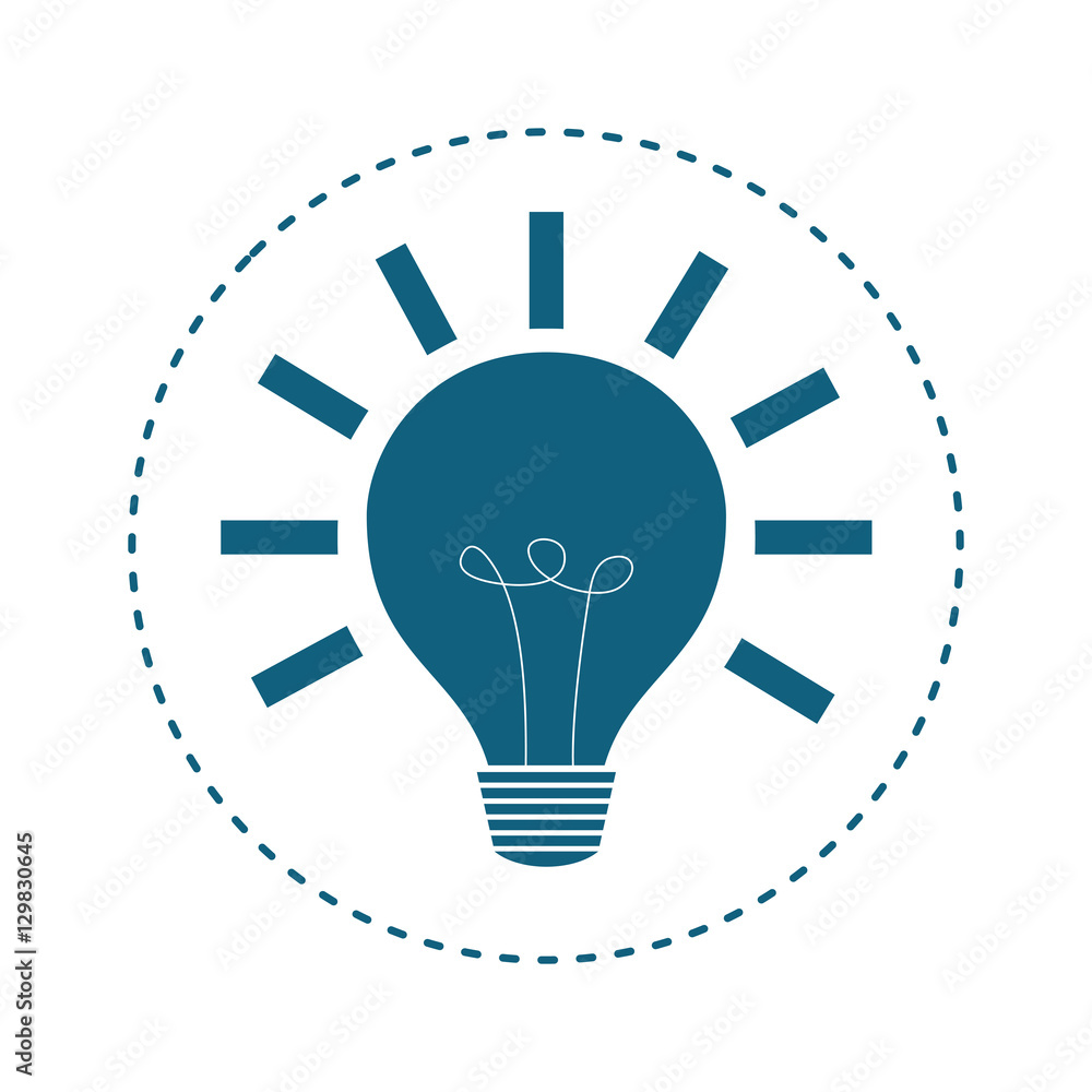 bulb light icon over white background. vector illustration bulb light icon over white background. vector illustration