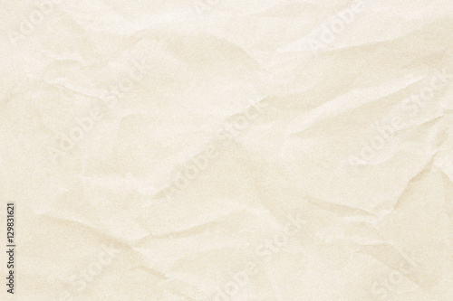 Yellow crumpled paper texture 