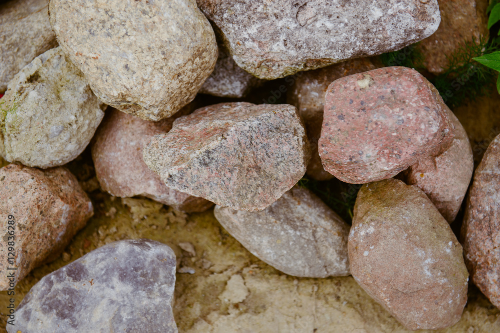 Various pebble stones