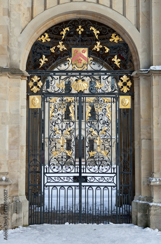 Front gate to the All Souls College, Oxford, UK
