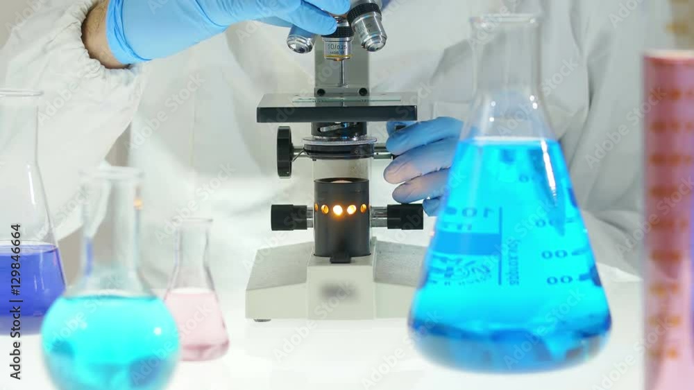 detail of stuff in a chemical lab, azure ampoules, phials detail of stuff in a chemical lab, azure ampoules, phials