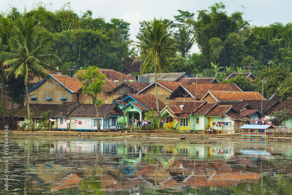 Pulo Java Traditional homes and Situ Cangkuang lake at this village known for its ...