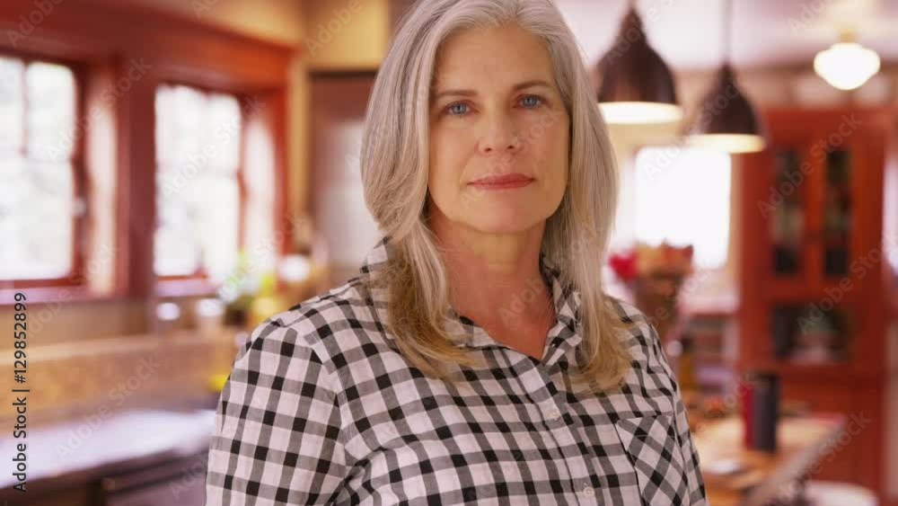 Portrait of a lovely mid aged woman looking somber Portrait of a lovely mid aged woman looking somber