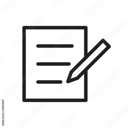 icon write for website, vector