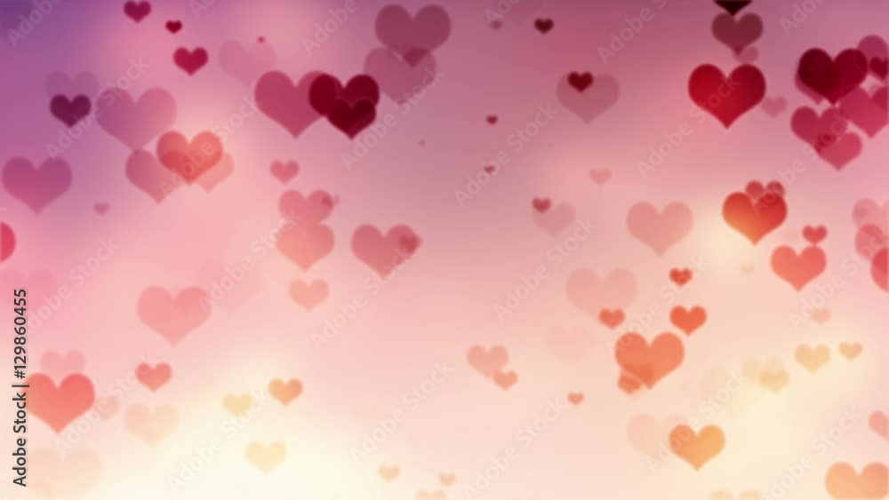 Flying Hearts Valentine's Day Abstract Background Flying Hearts Valentine's Day Abstract Background