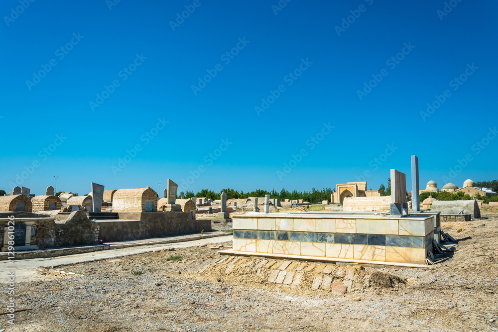 A General view of an ancient burial site, Bukhara.