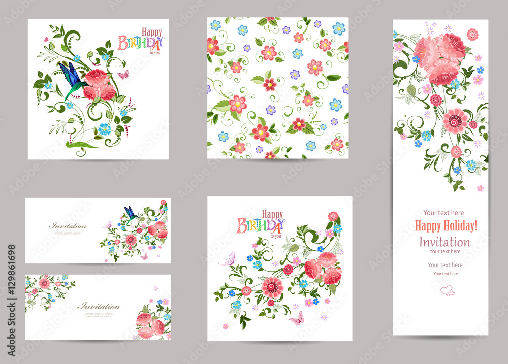 fine collection of greeting cards with fancy flora for your desi