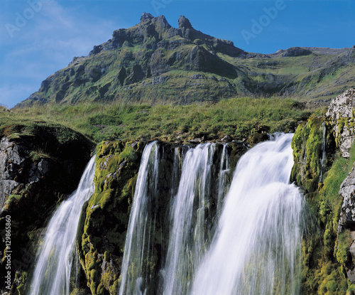 Waterfall in mountains