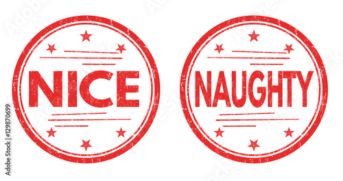 Naughty and nice stamps