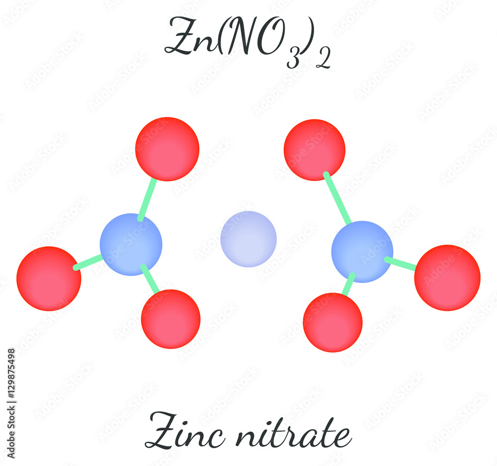 Zinc nitrate ZnN2O6 molecule