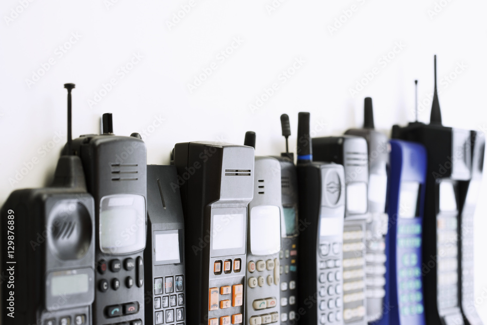 Row of mobile phones Row of mobile phones