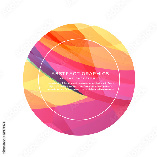 colorful abstract circle background