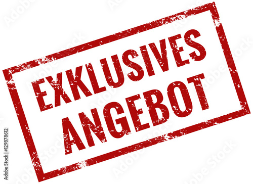 Exklusives Angebot Stempel rot