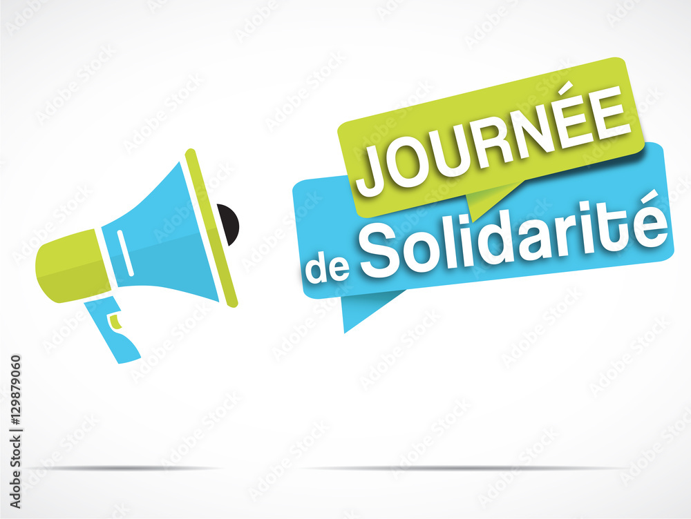 mégaphone : journée de solidarité mégaphone : journée de solidarité