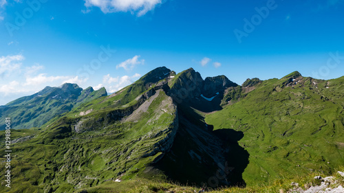 Mountain range in Switzerland photo