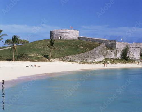 St. Catherine Fort and beach, Bermuda, Atlantic