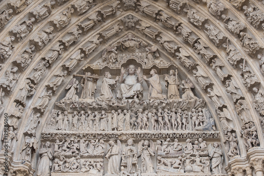 detail of the Cathedral of Amiens