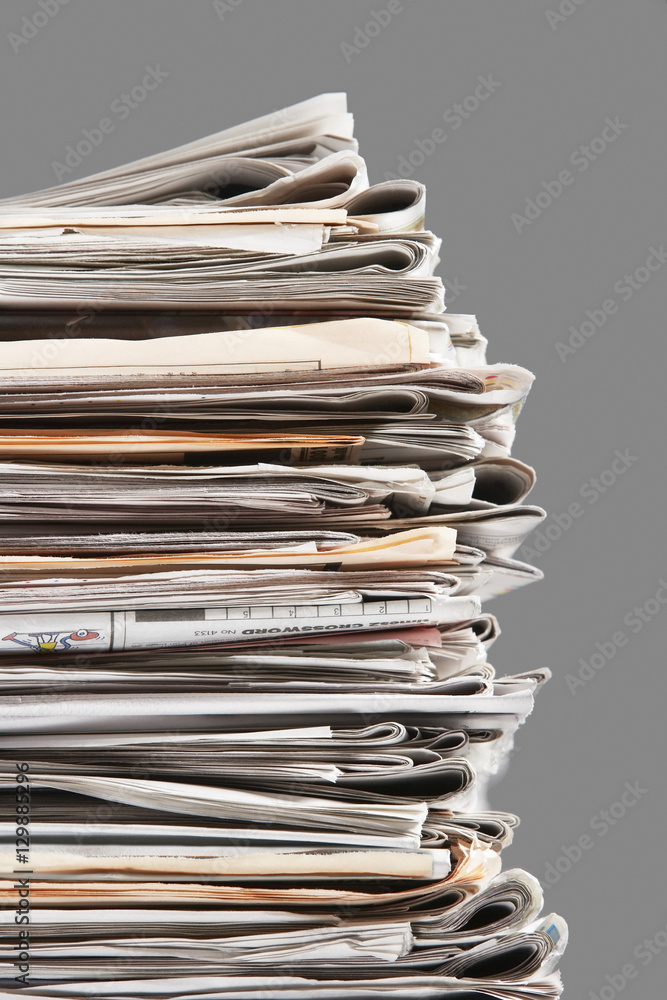 Pile of waste paper close-up Pile of waste paper close-up